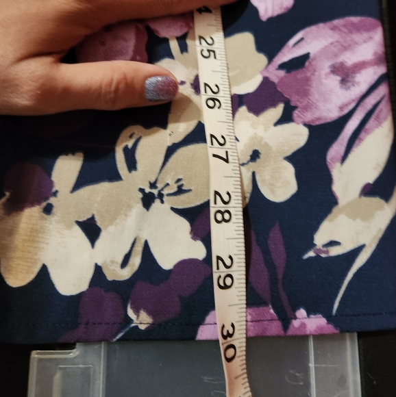 Catherines  floral georgette button down roll tab sleeves  3x nwt work Wear - Picture 8 of 12